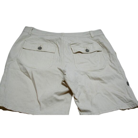 Sundance Odyssey Floral Embroidered Shorts Womens Size 6 Beige Boho Button Fly - Picture 4 of 11
